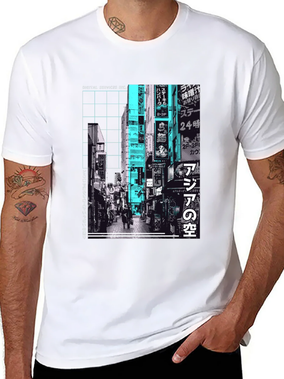 Urban Streetwear T-Shirt - Tokyo Cityscape Graphic Tee product image 10