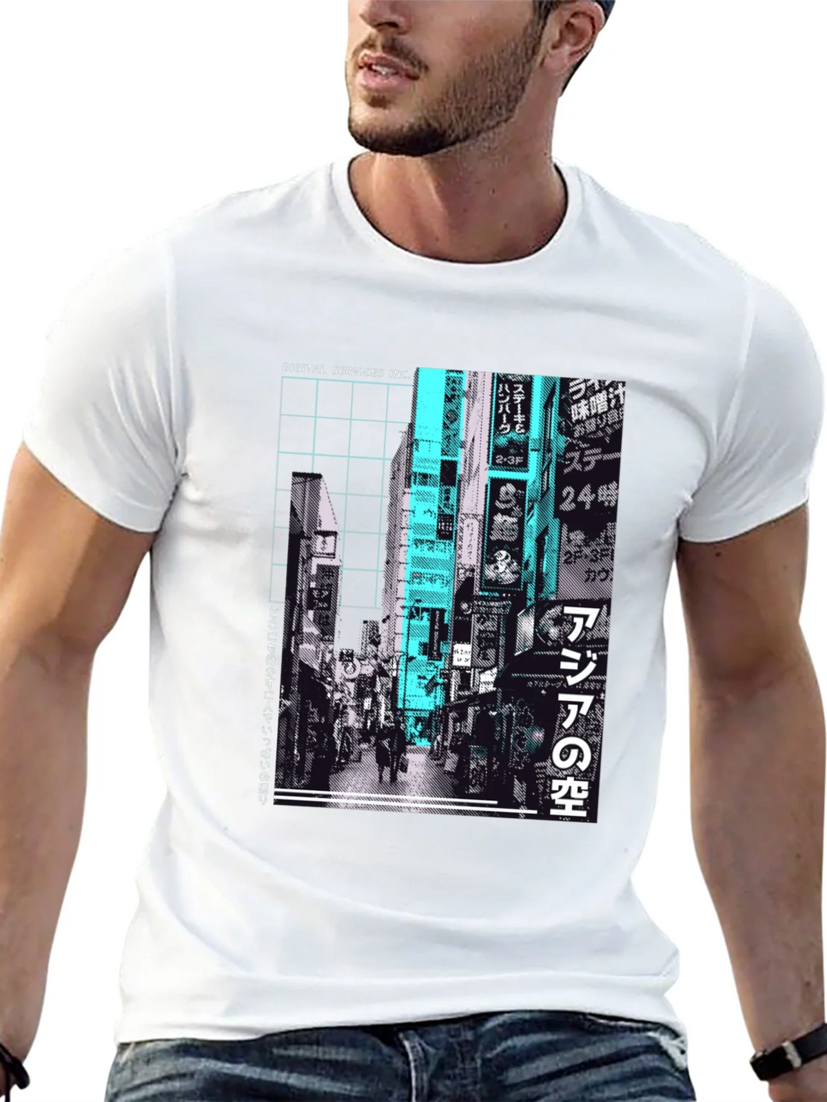 Urban Streetwear T-Shirt - Tokyo Cityscape Graphic Tee product image 4