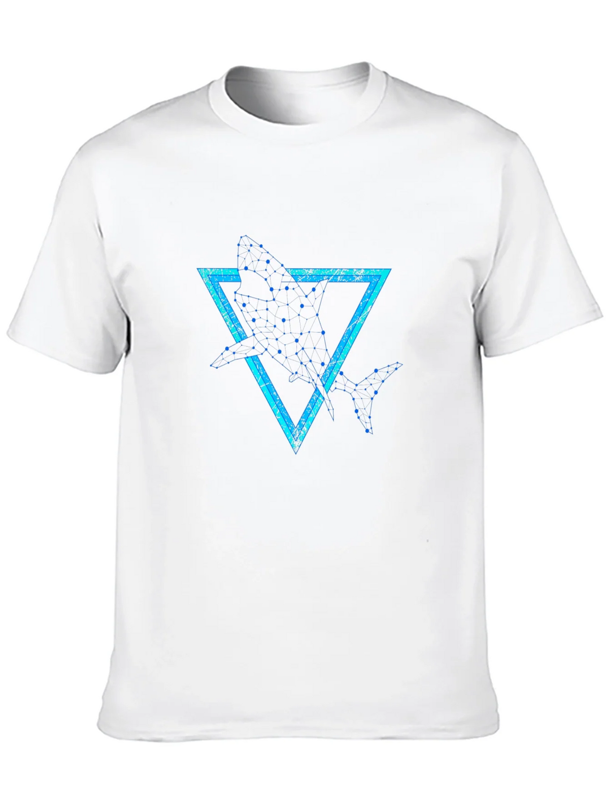 Geometric Shark Graphic Tee - Stylish Black T-Shirt product image 12