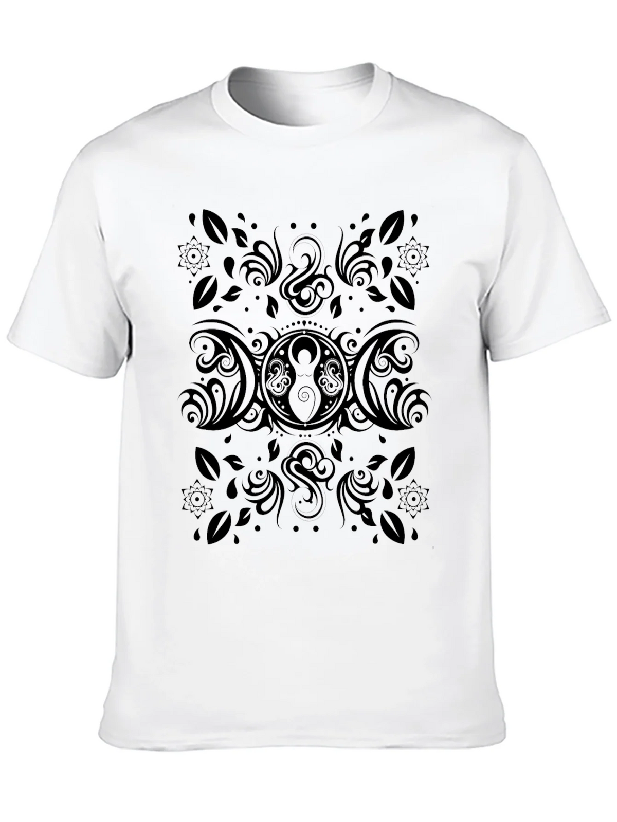 Black Triple Moon Goddess T-Shirt product image 12