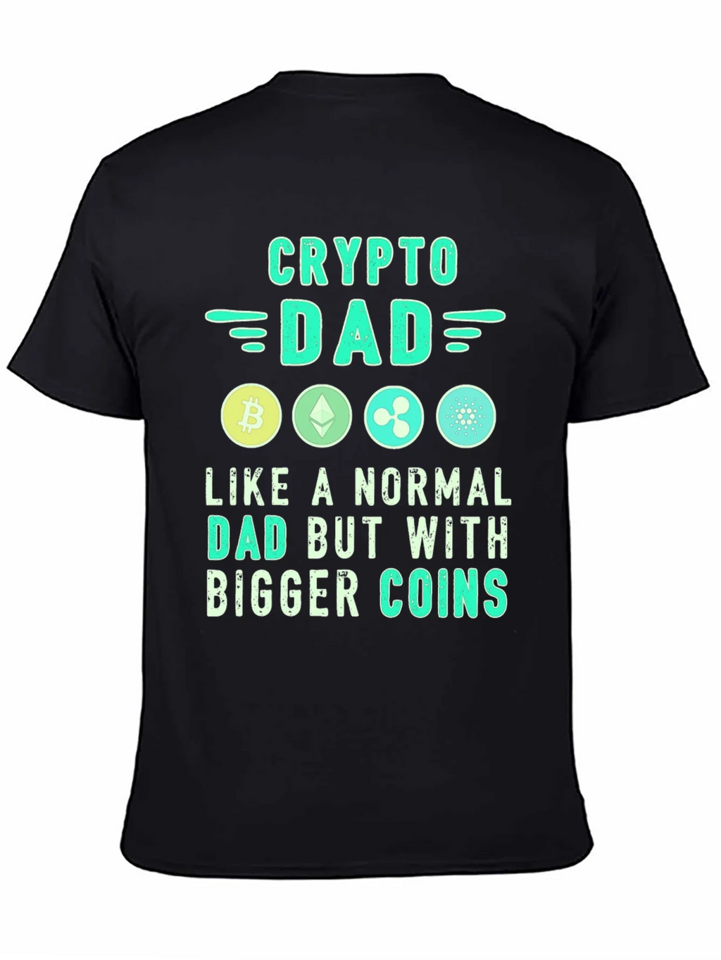 Crypto Dad T-Shirt - Bitcoin Ethereum XRP product image 7
