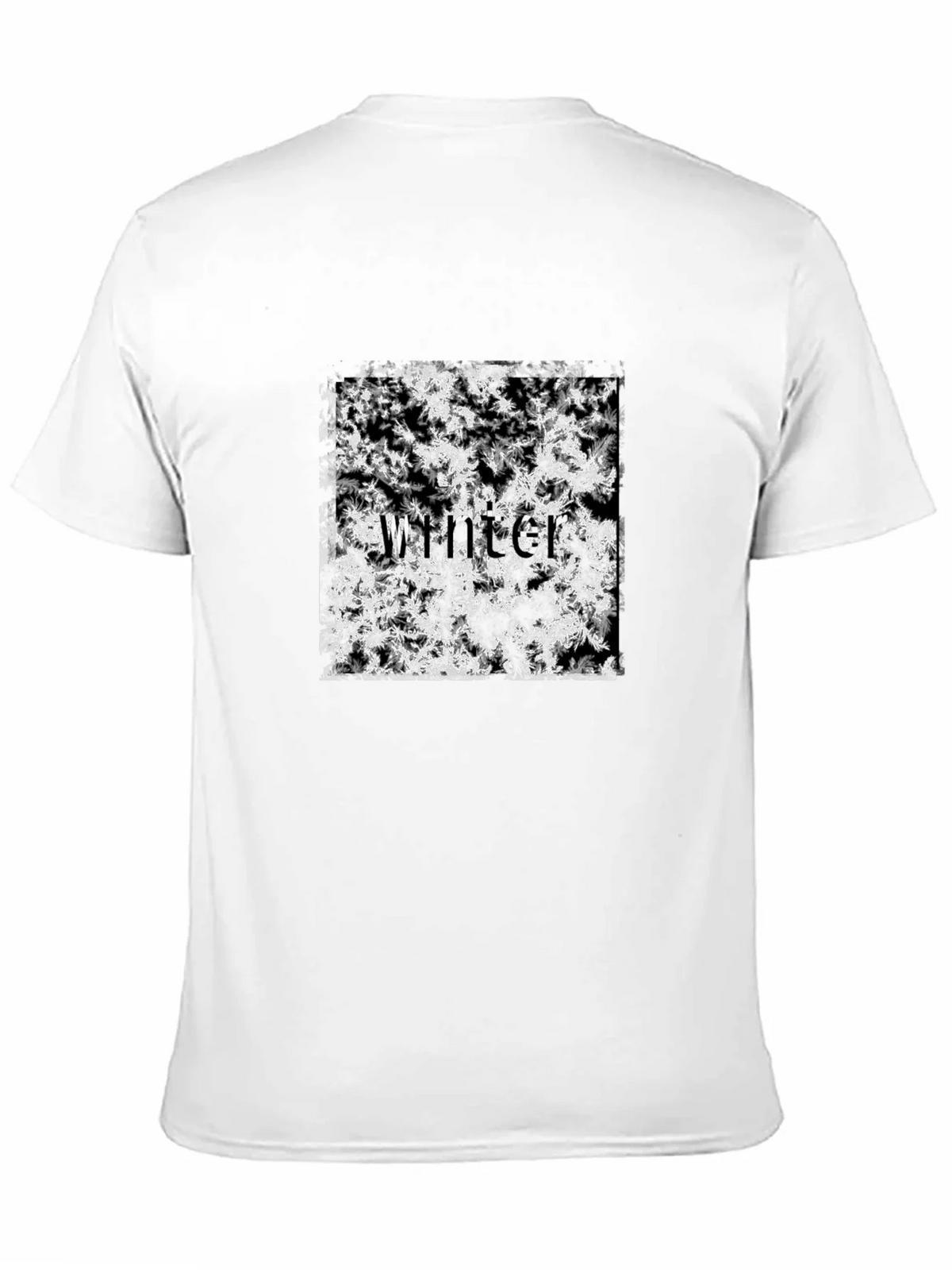 Winter Snowflake T-Shirt - Black Cotton Tee product image 2