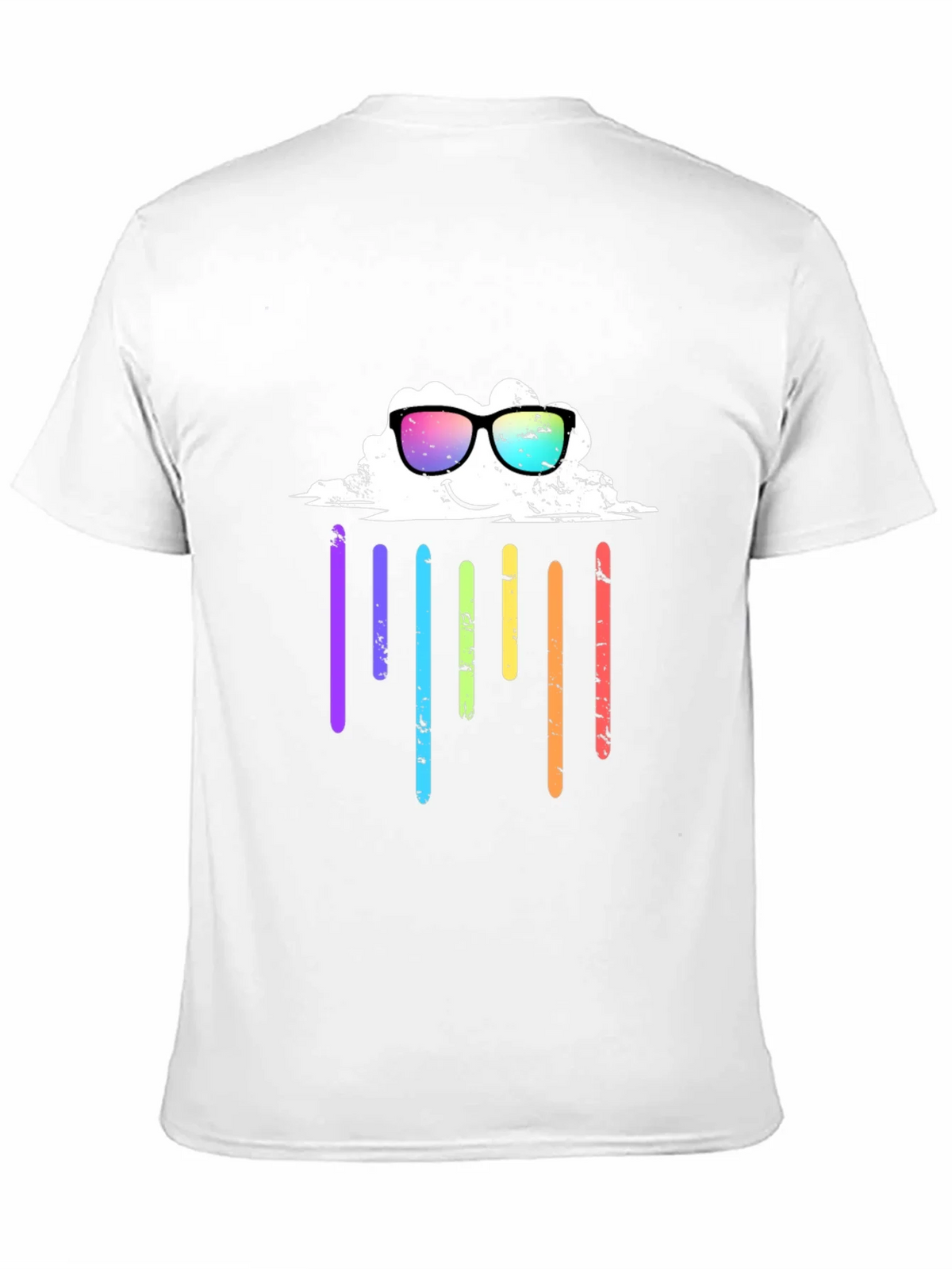 Rainbow Cloud Graphic Tee - Black T-Shirt product image 2
