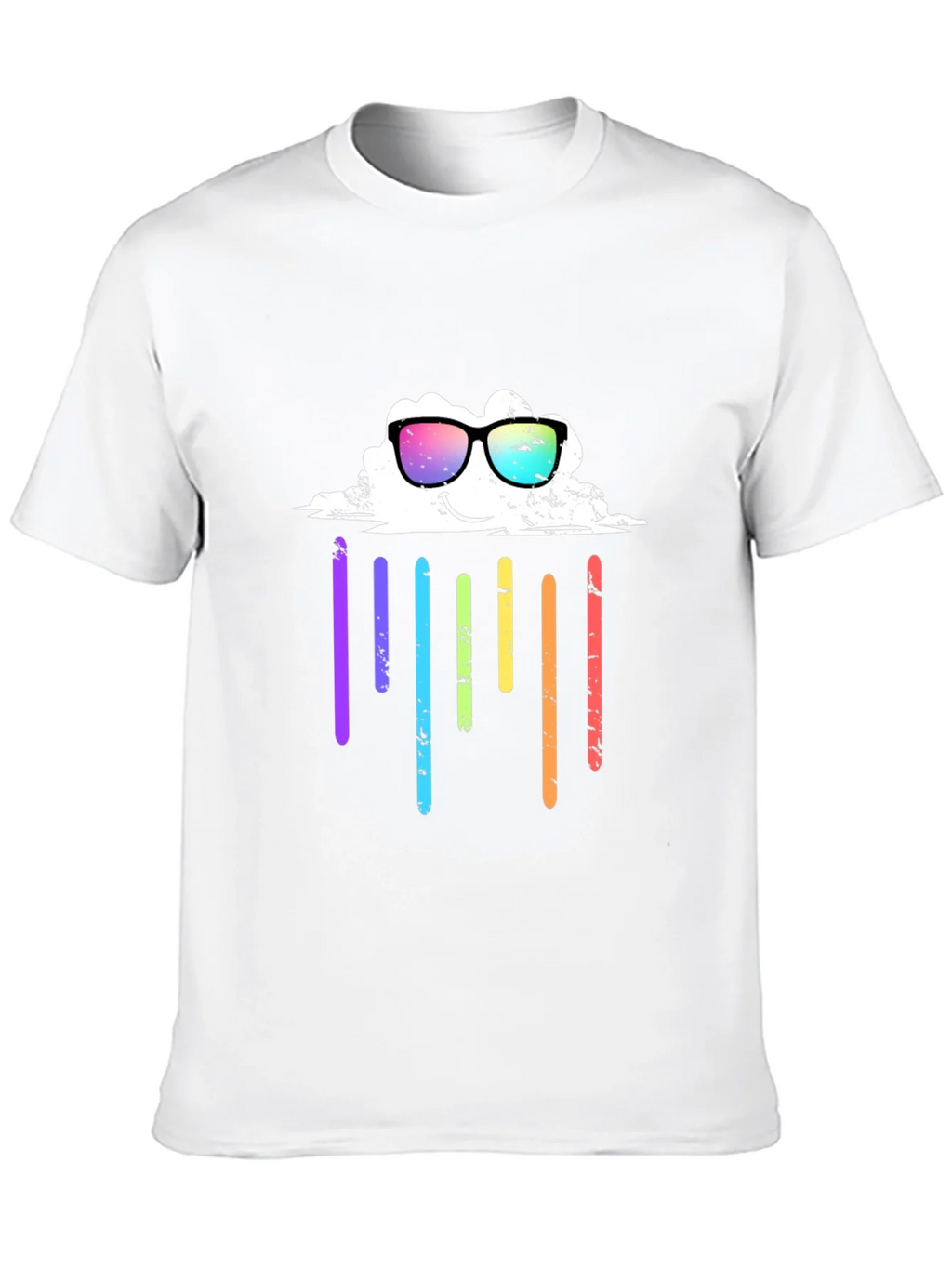 Rainbow Cloud Graphic Tee - Black T-Shirt product image 12