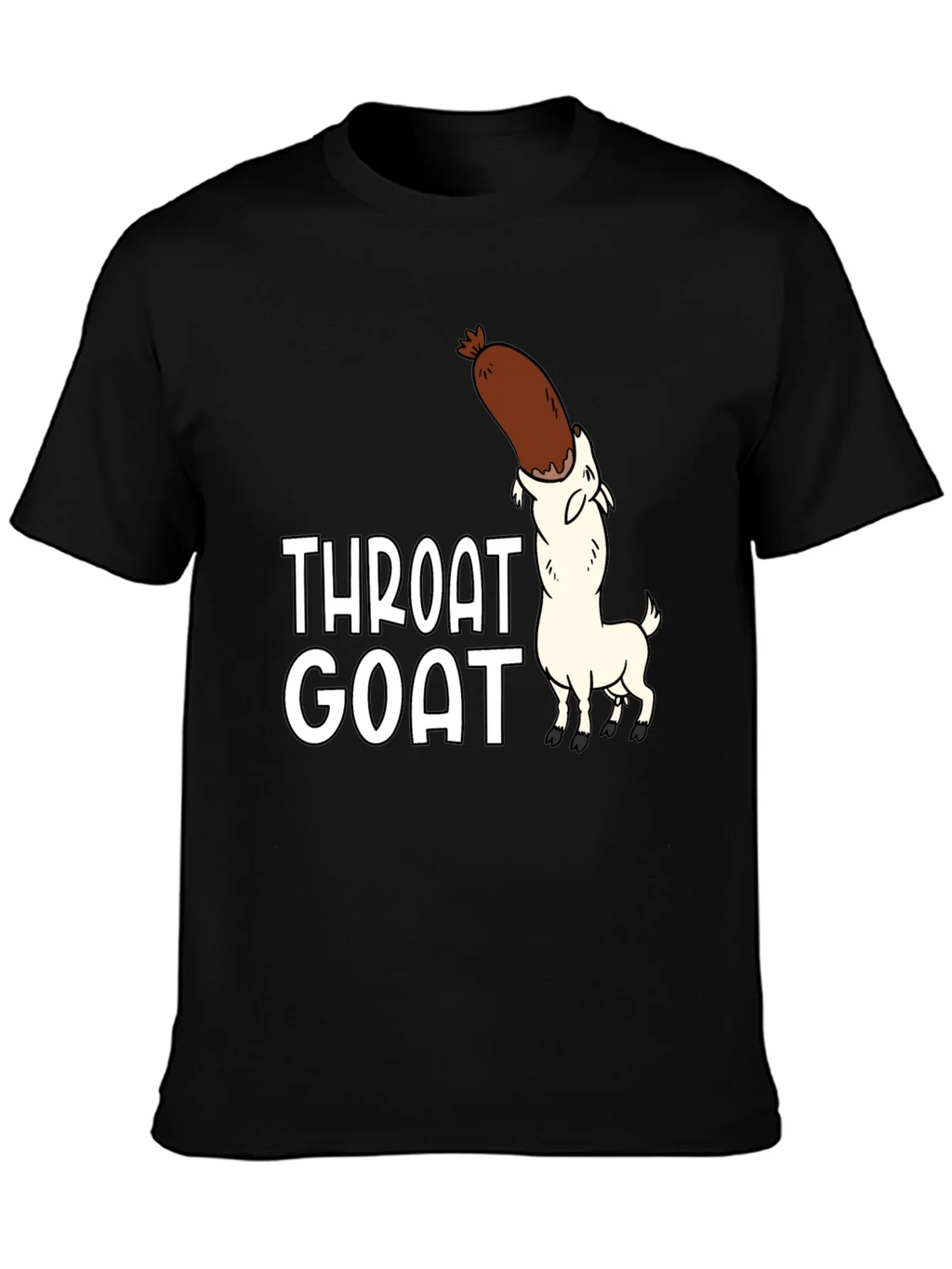 Throat Goat Graphic Tee - Black Unisex Shirt product image 6