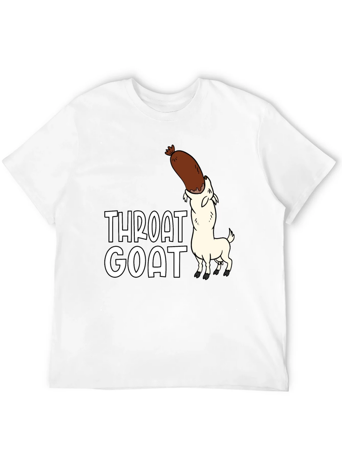 Throat Goat Graphic Tee - Black Unisex Shirt product image 3