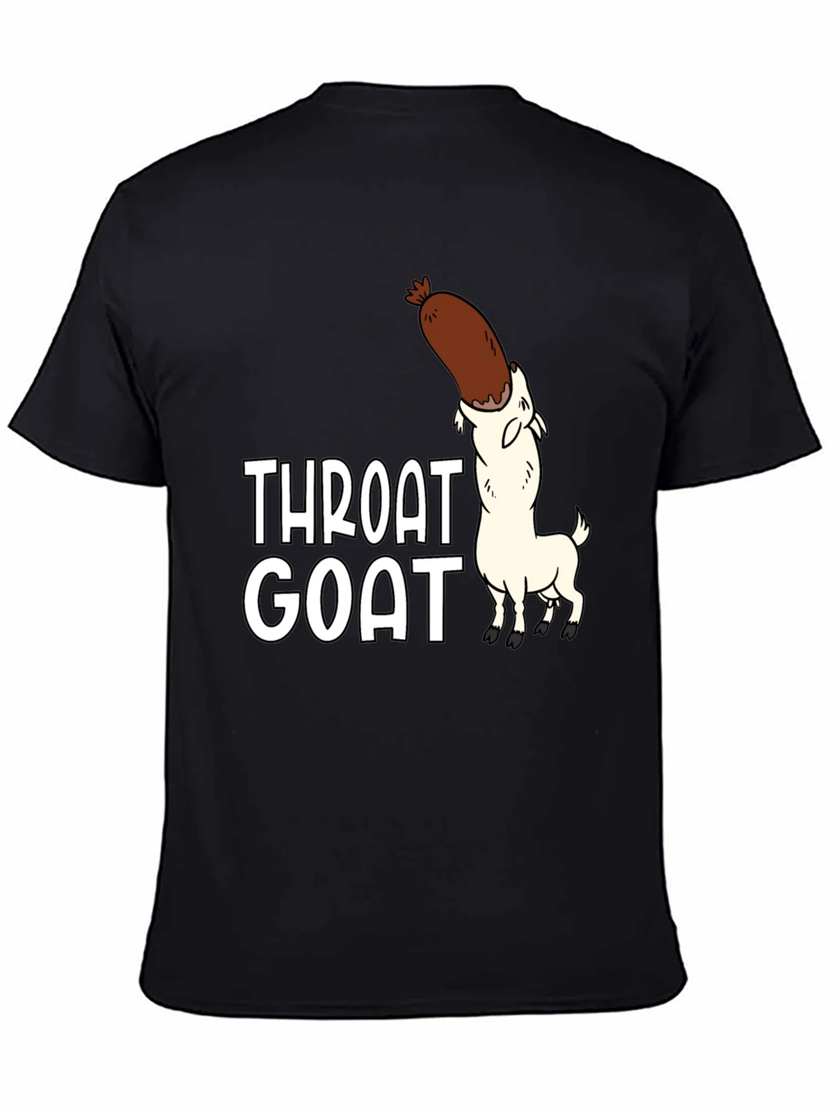 Throat Goat Graphic Tee - Black Unisex Shirt product image 7