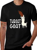 Throat Goat Graphic Tee - Black Unisex Shirt product image 1
