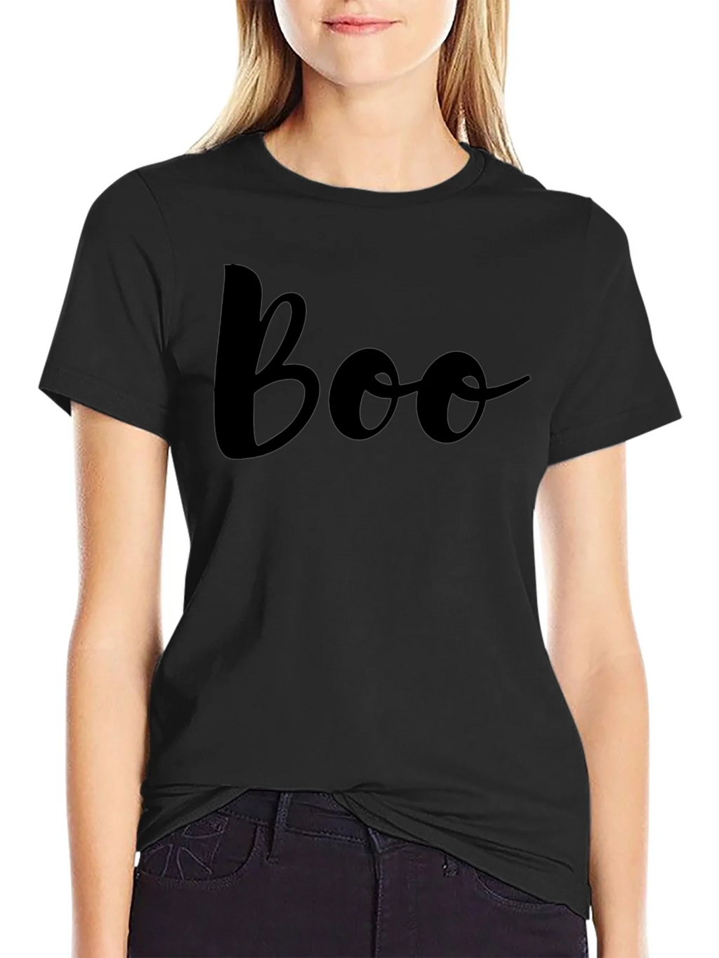 Boo Crew Black T-Shirt - Halloween Fashion product image 5