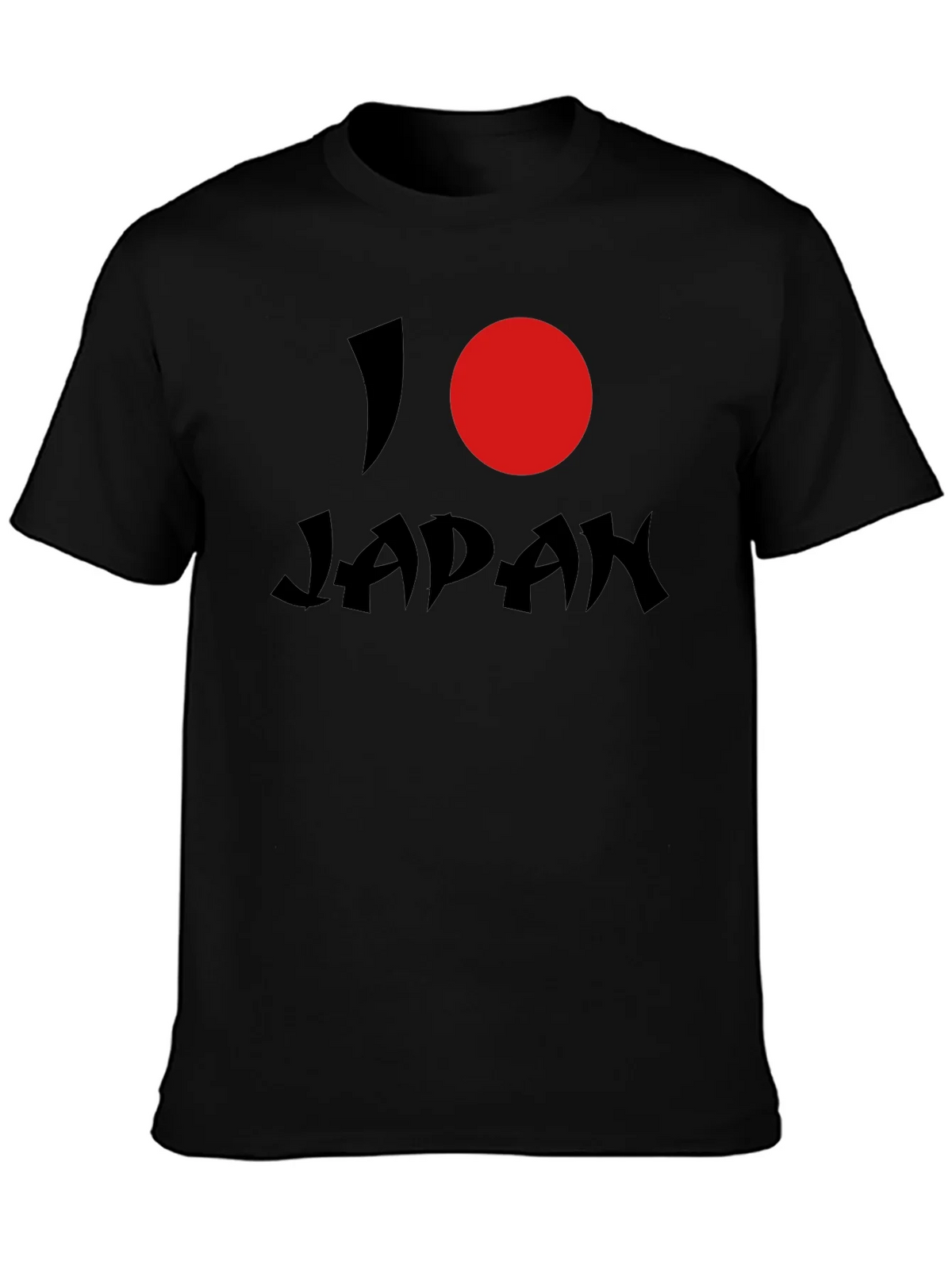 I Heart Japan Graphic Tee - Black Short Sleeve Shirt product image 6