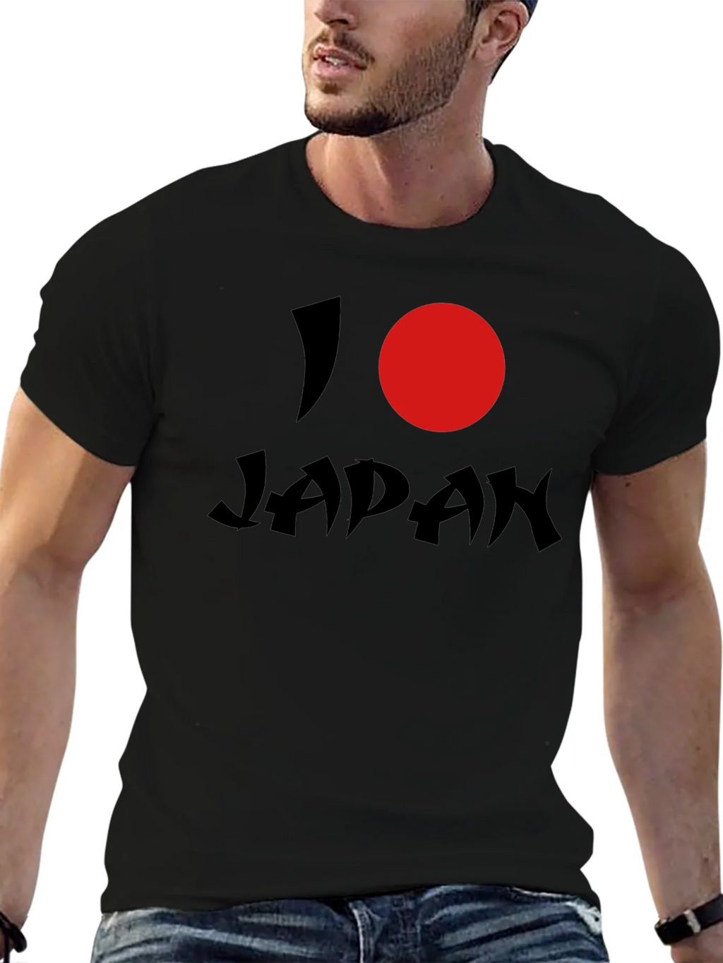 I Heart Japan Graphic Tee - Black Short Sleeve Shirt product image 9