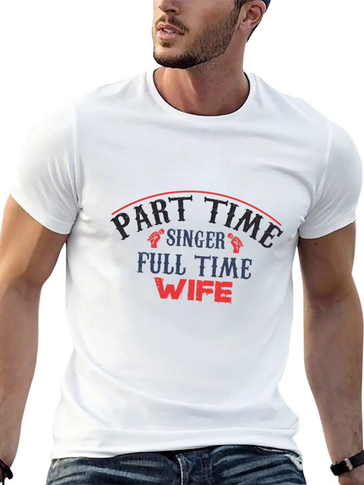 Part Time Singer Full Wife Graphic T-Shirt product image 4
