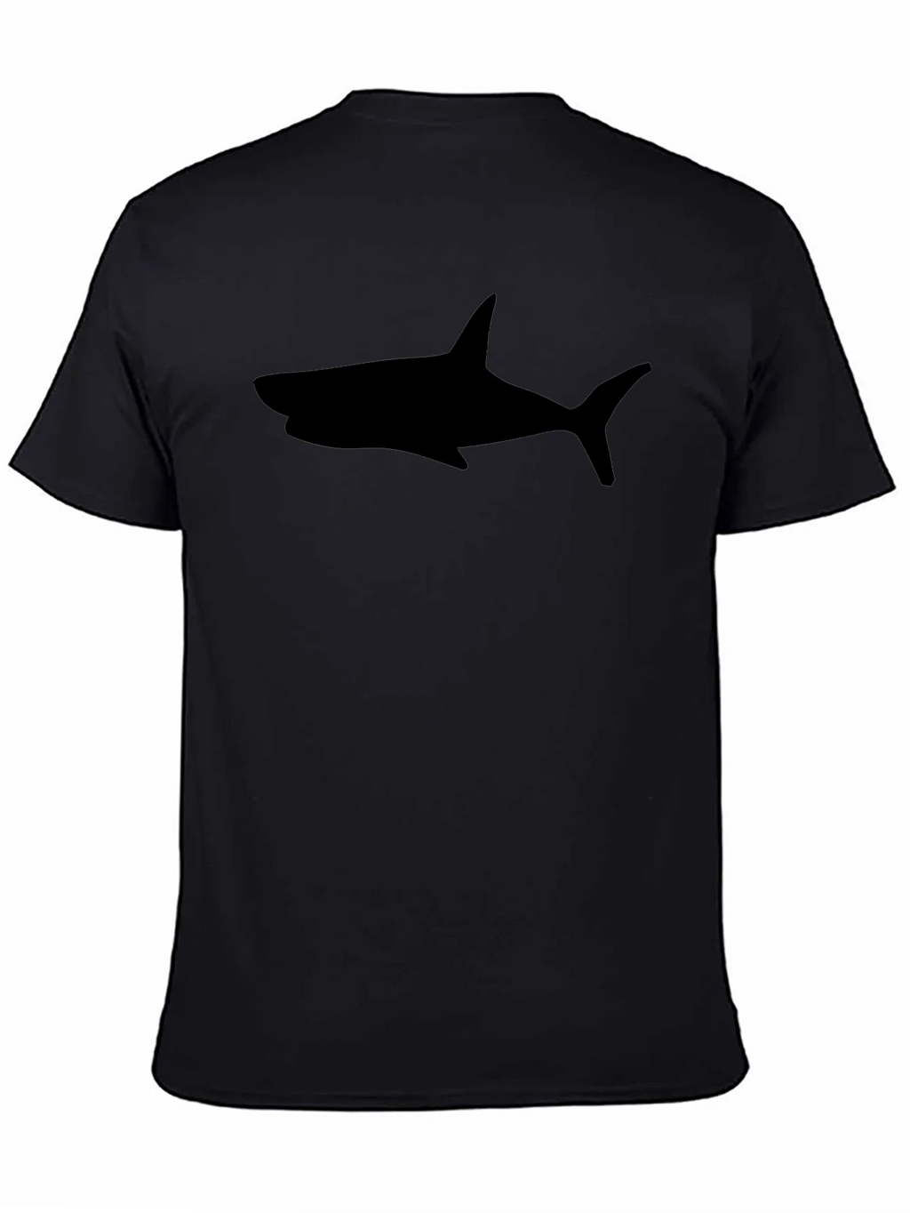 Shark Silhouette Black T-Shirt product image 7