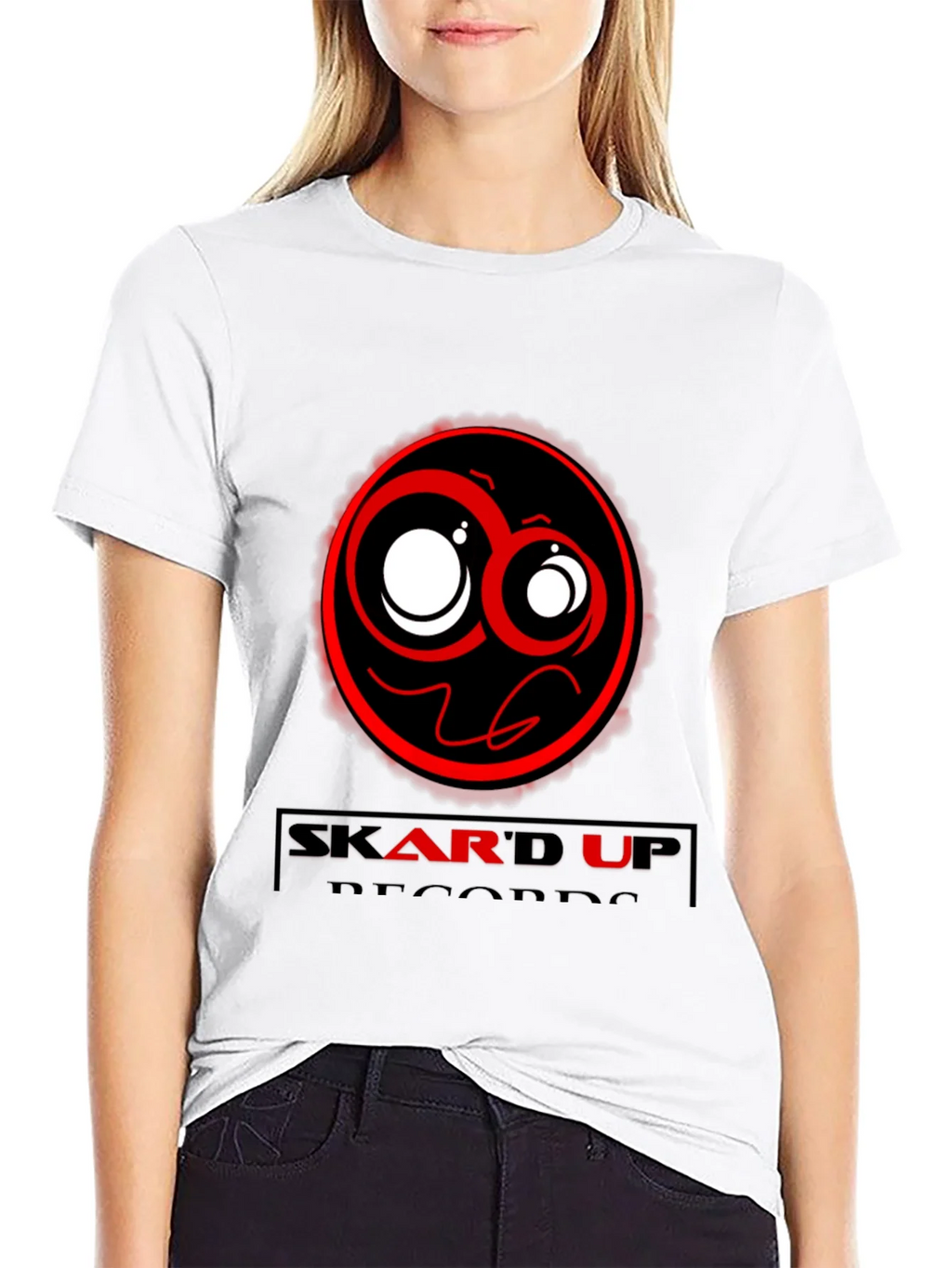 Skard Up Records Black Graphic Tee product image 11