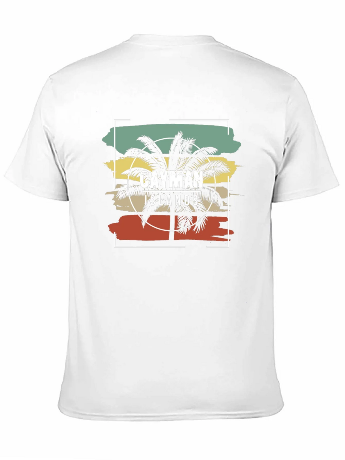 Cayman Islands Palm Tree Graphic Tee - Black Cotton T-Shirt product image 2