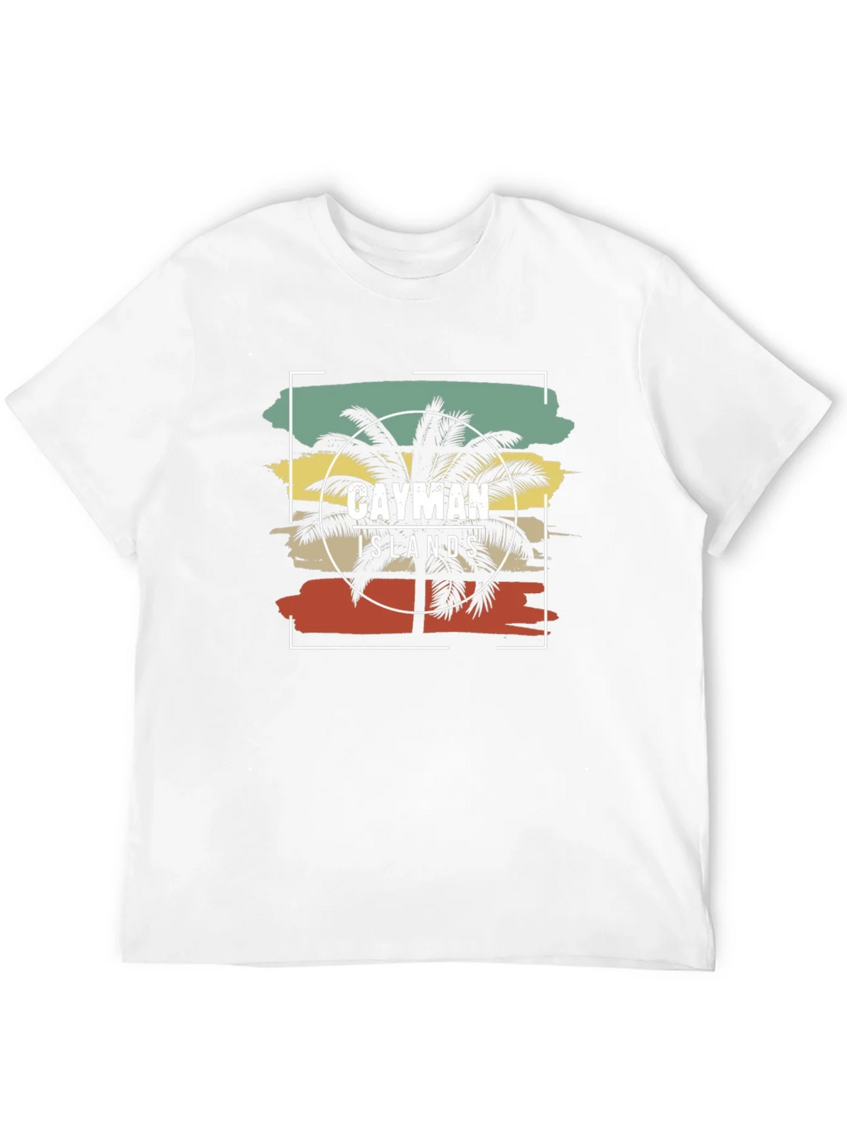 Cayman Islands Palm Tree Graphic Tee - Black Cotton T-Shirt product image 3