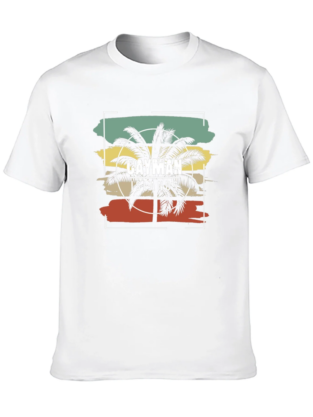 Cayman Islands Palm Tree Graphic Tee - Black Cotton T-Shirt product image 12