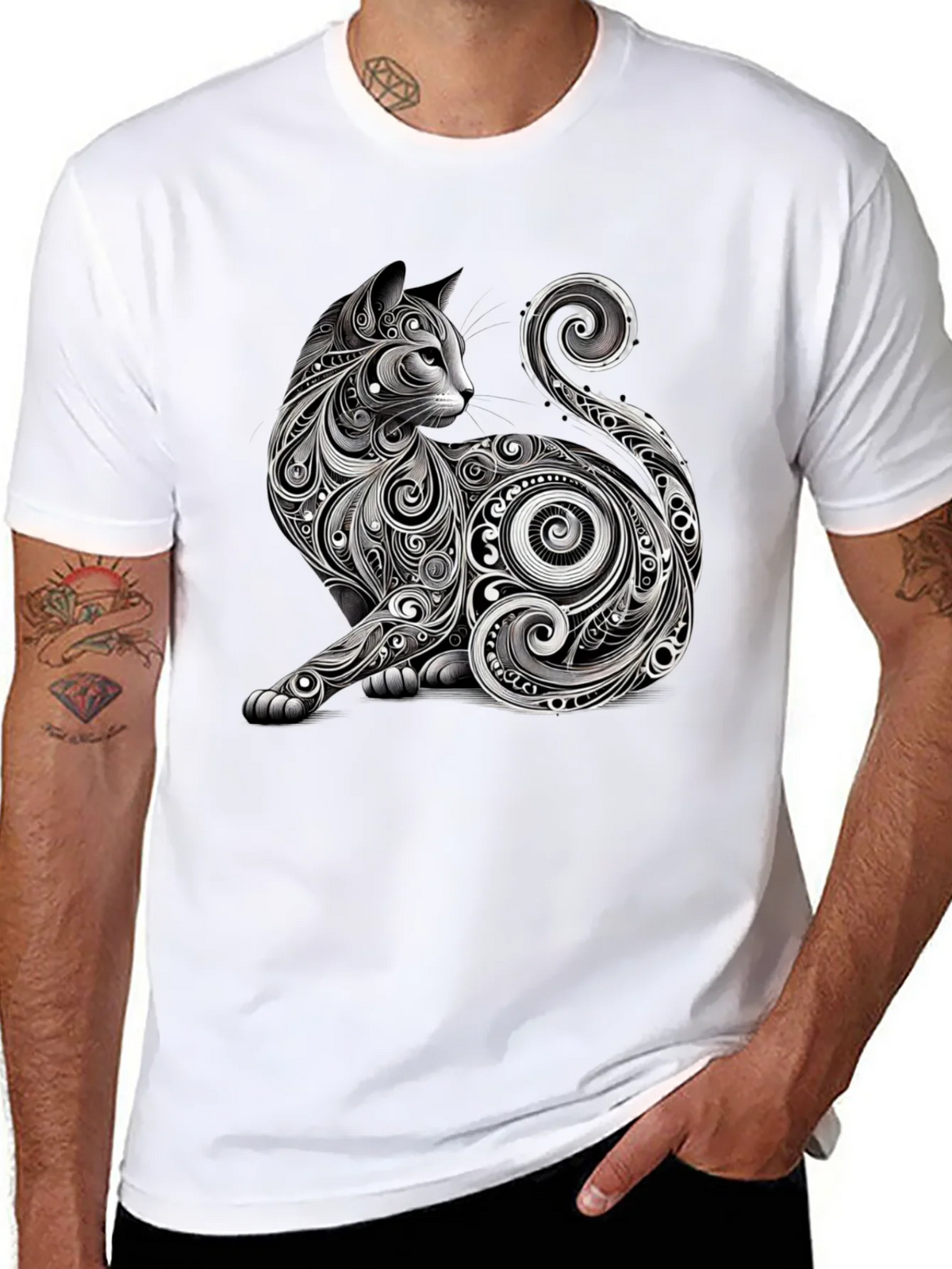 Stylish Cat Graphic Tee - Unique Design product image 10