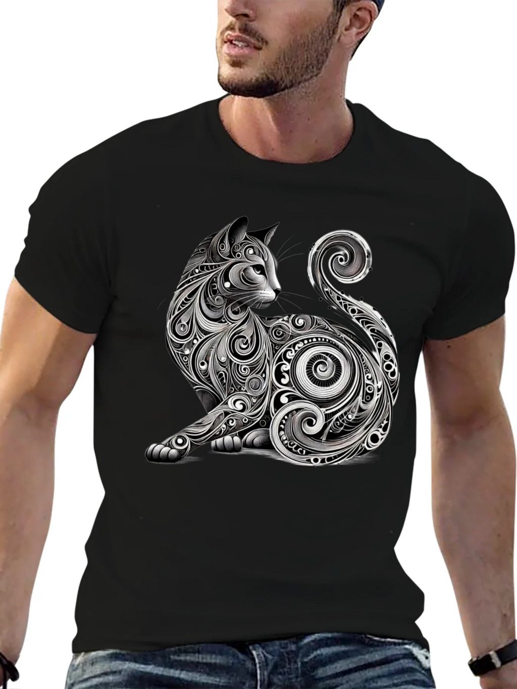 Stylish Cat Graphic Tee - Unique Design product image 9