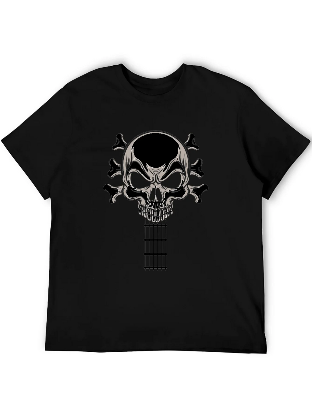 Skull Guitar T-Shirt - Rocker Tee product image 8