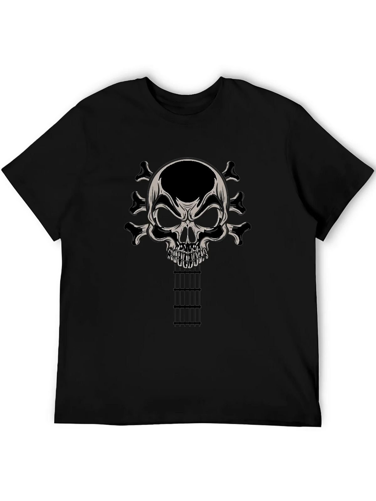 Skull Guitar T-Shirt - Rocker Tee product image 8