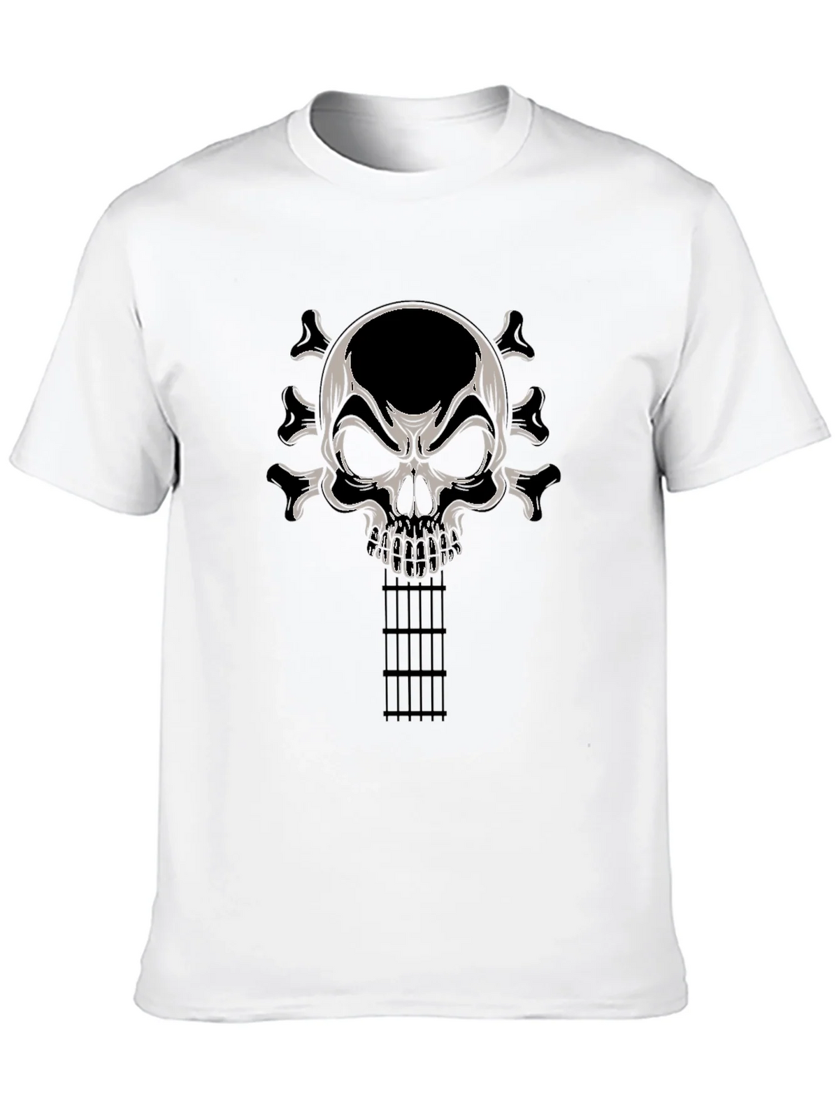 Skull Guitar T-Shirt - Rocker Tee product image 12