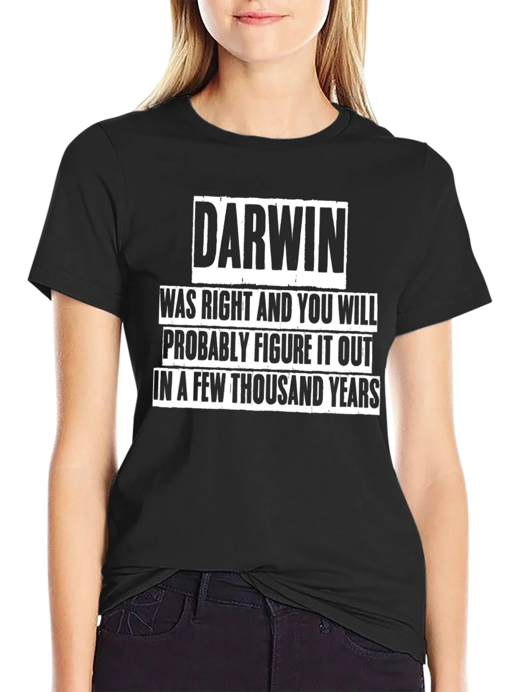 Darwin Was Right T-Shirt Funny Evolution Tee product image 5