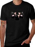 Pop Cat Graphic T-Shirt - Black product image 1
