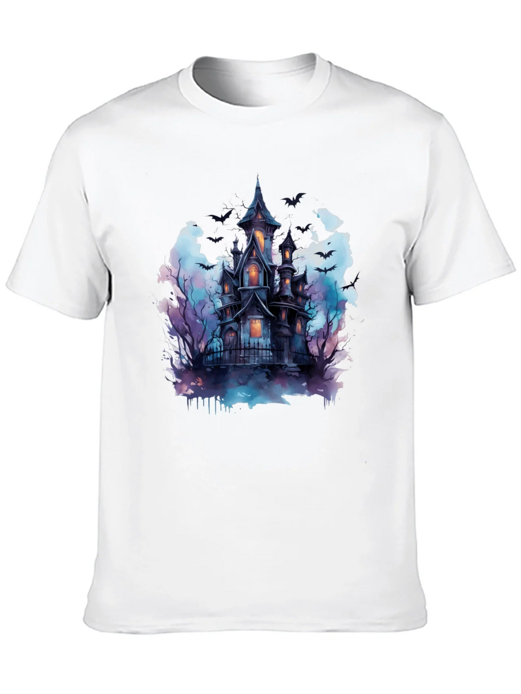 Spooky Haunted House Graphic Tee - Halloween Shirt product image 12