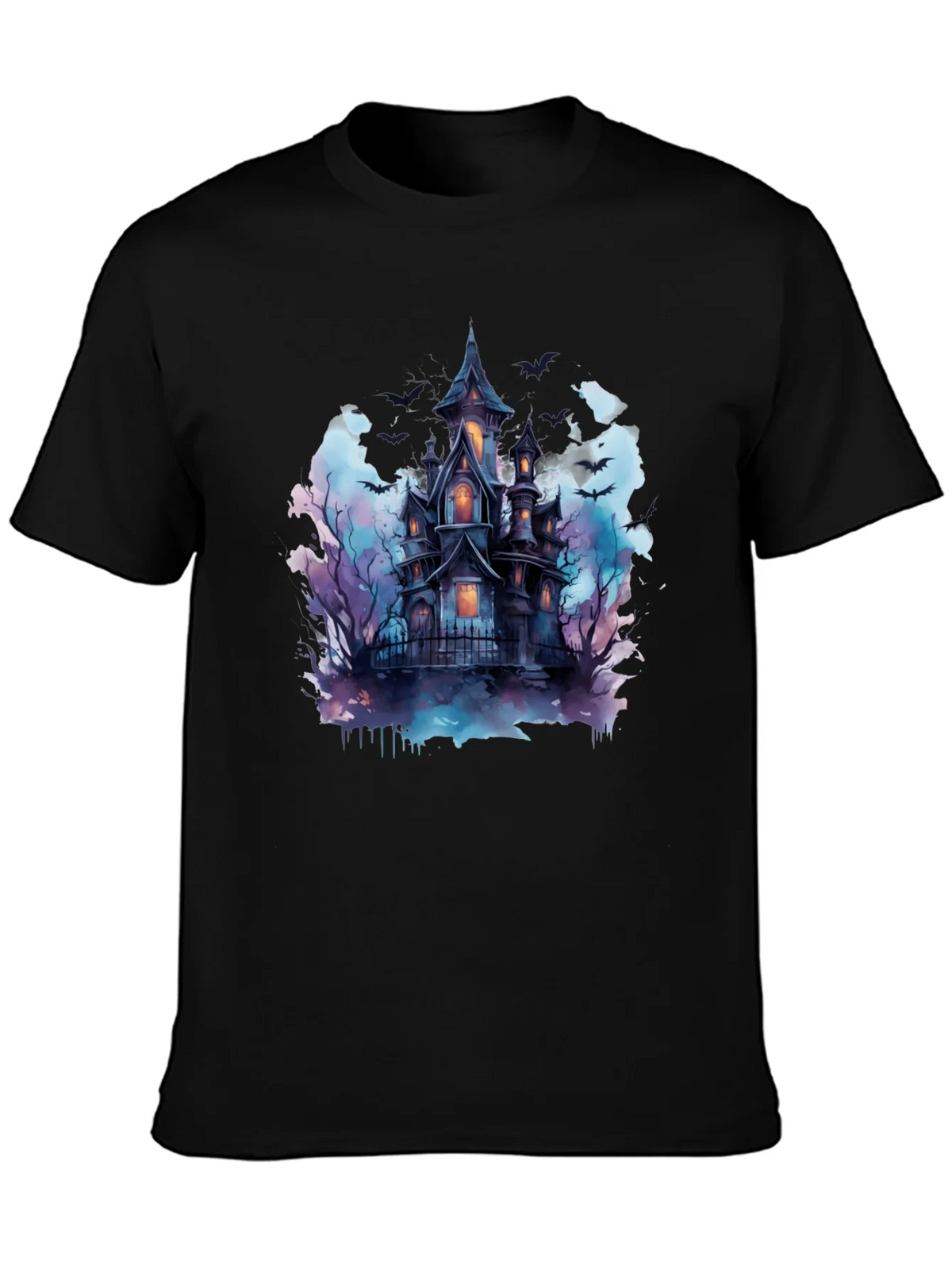 Spooky Haunted House Graphic Tee - Halloween Shirt product image 6