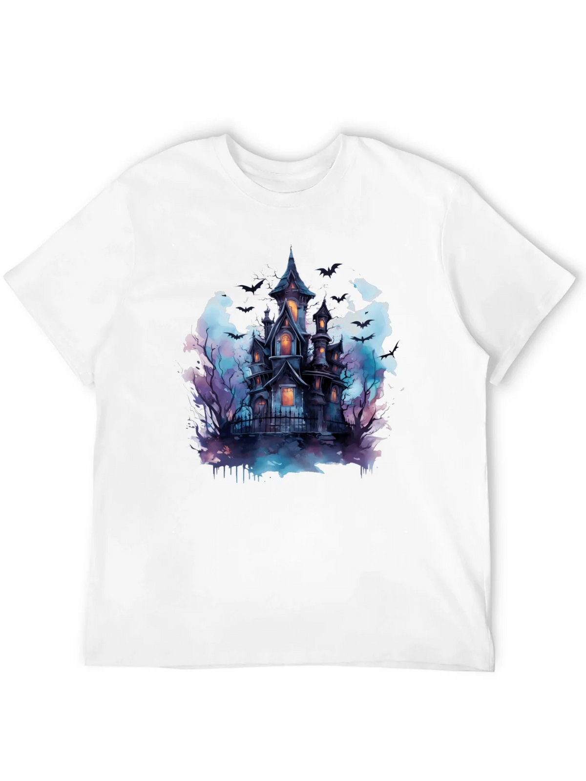 Spooky Haunted House Graphic Tee - Halloween Shirt product image 3