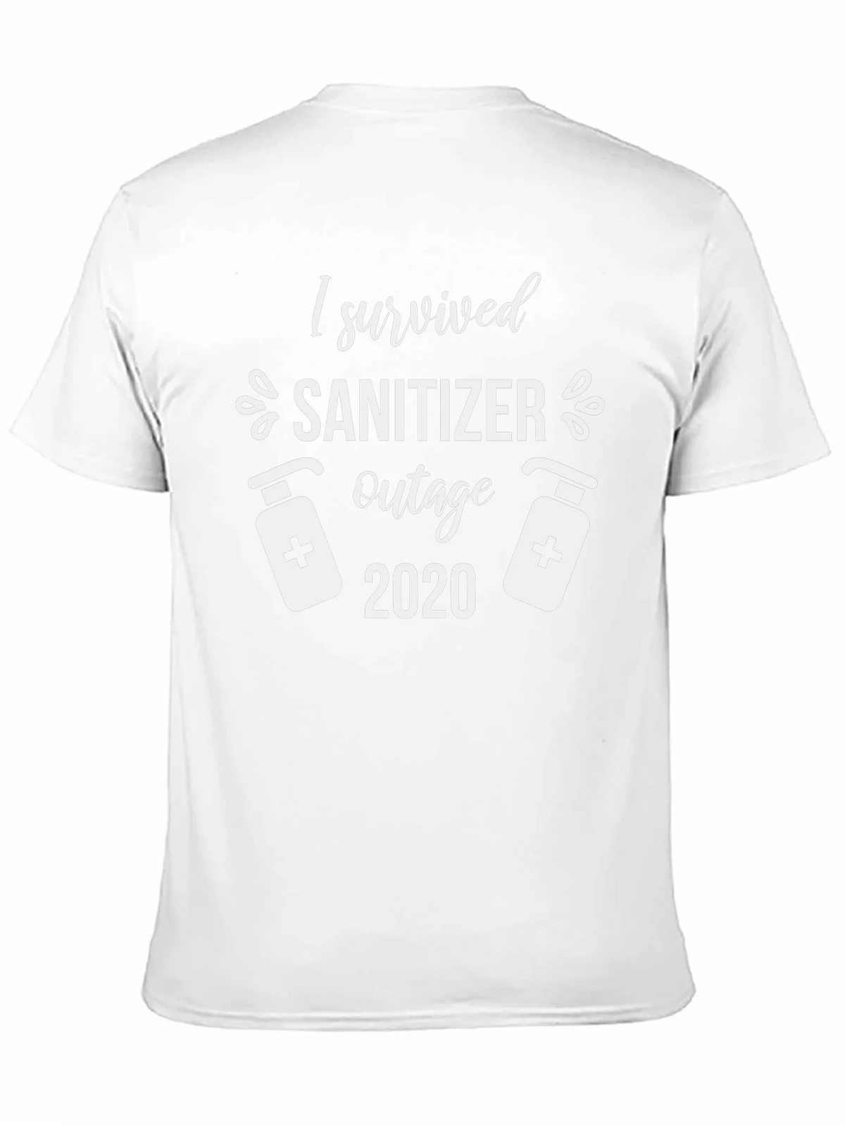 I Survived Sanitizer Outage 2020 Black T-Shirt product image 2