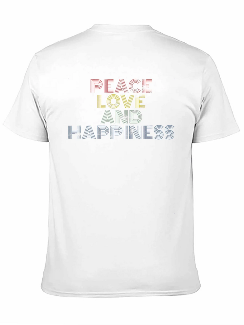 Peace Love Happiness Graphic Tee - Classic Comfort product image 2