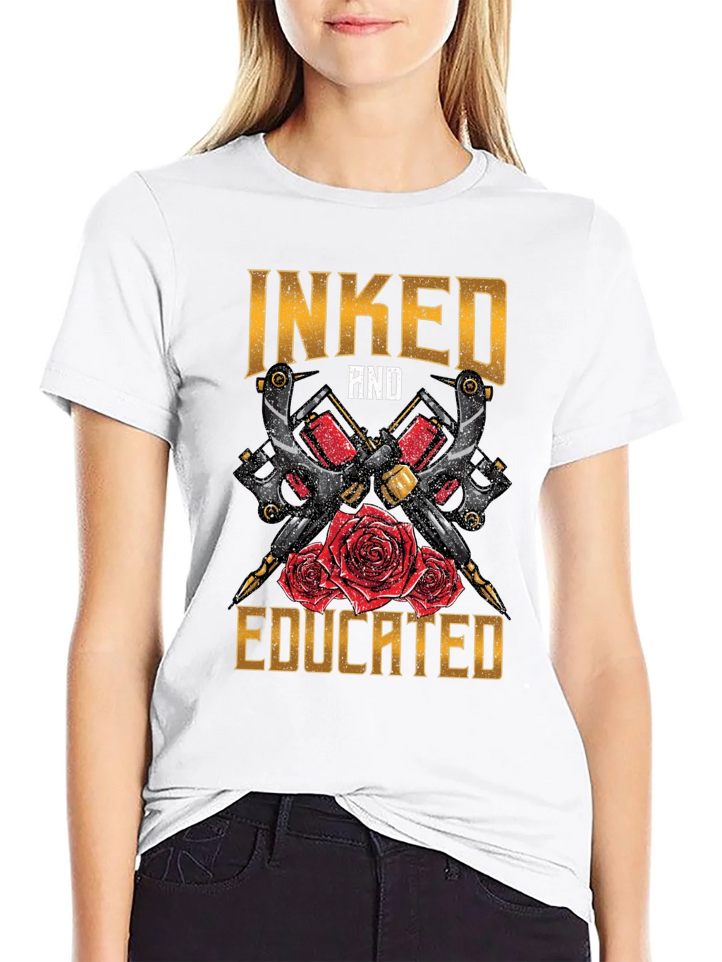 Inked and Educated Tattoo Artist T-Shirt product image 11