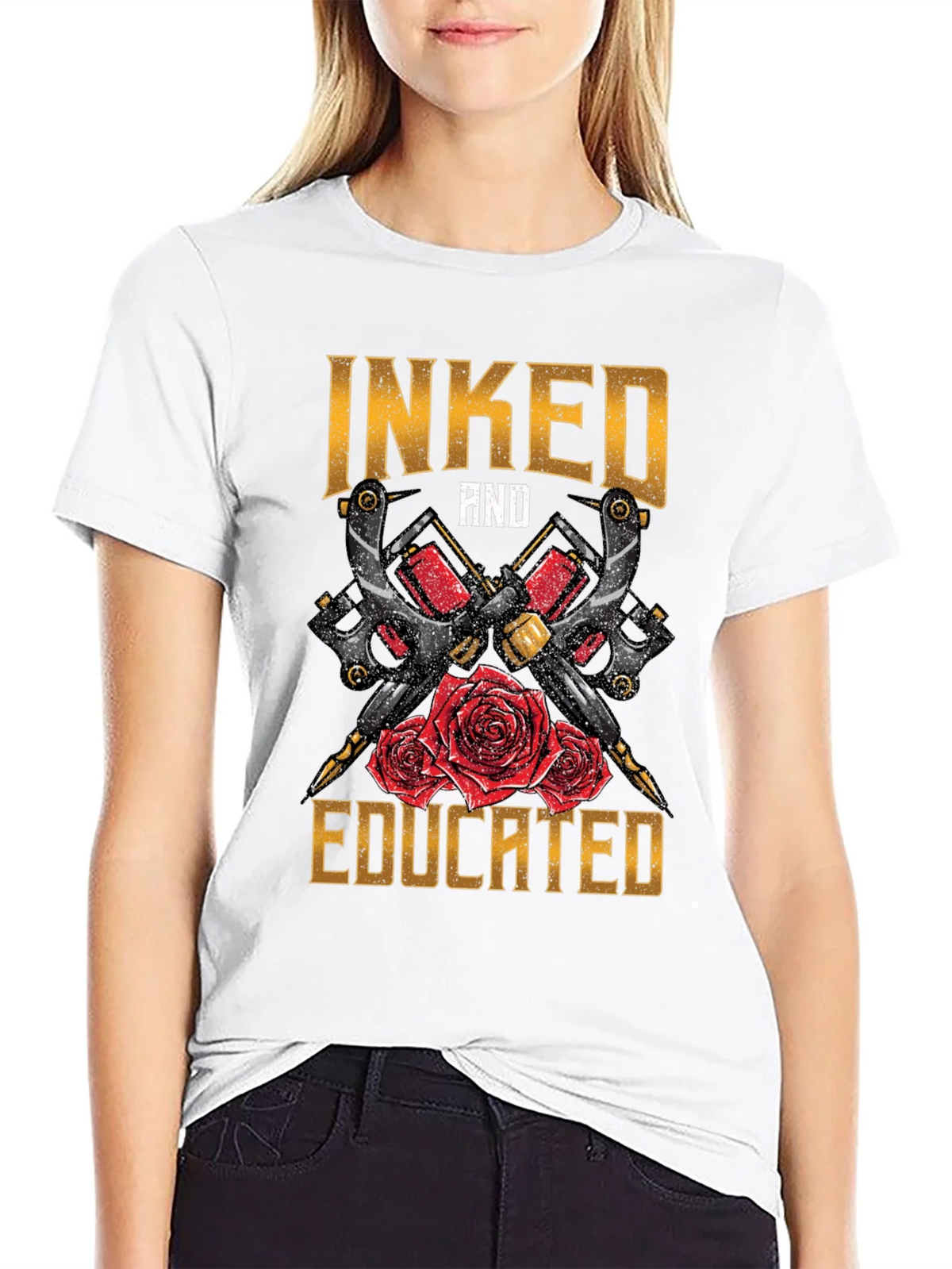 Inked and Educated Tattoo Artist T-Shirt product image 11